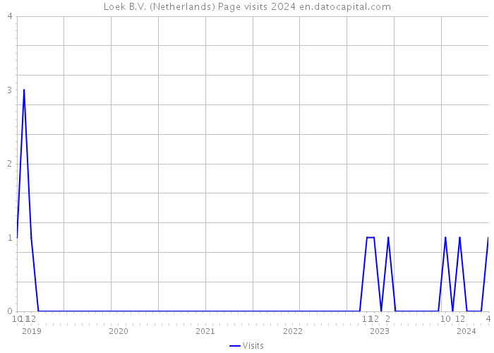 Loek B.V. (Netherlands) Page visits 2024 
