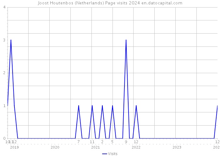 Joost Houtenbos (Netherlands) Page visits 2024 