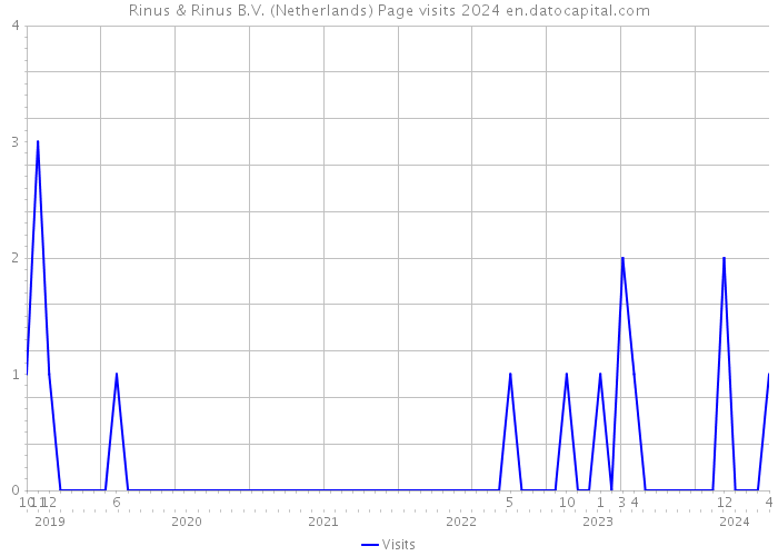 Rinus & Rinus B.V. (Netherlands) Page visits 2024 