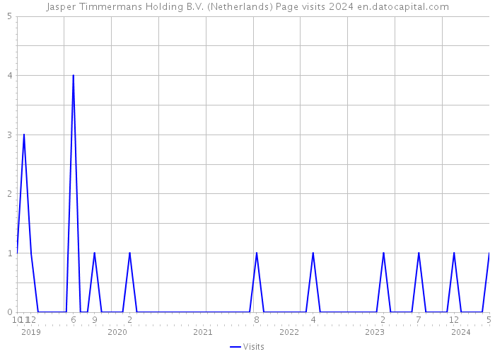 Jasper Timmermans Holding B.V. (Netherlands) Page visits 2024 