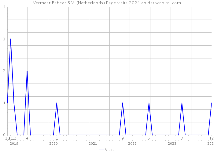 Vermeer Beheer B.V. (Netherlands) Page visits 2024 