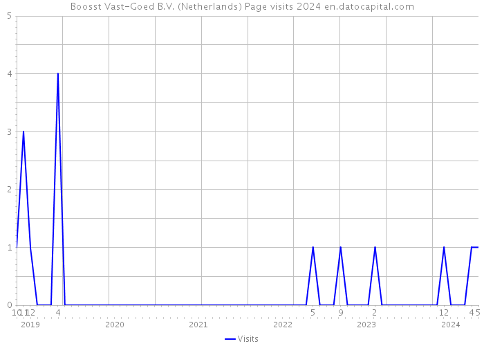 Boosst Vast-Goed B.V. (Netherlands) Page visits 2024 