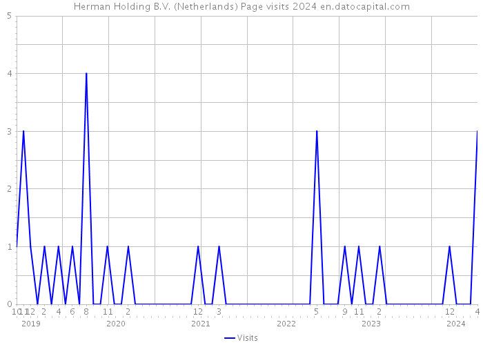 Herman Holding B.V. (Netherlands) Page visits 2024 