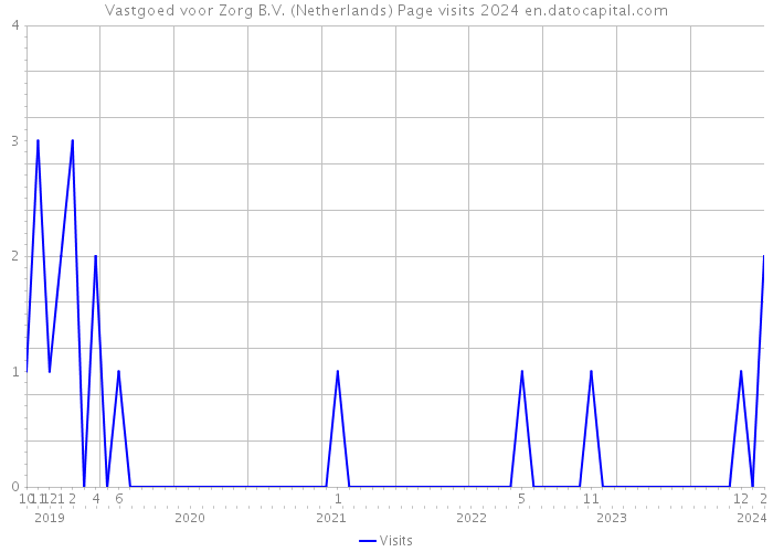 Vastgoed voor Zorg B.V. (Netherlands) Page visits 2024 