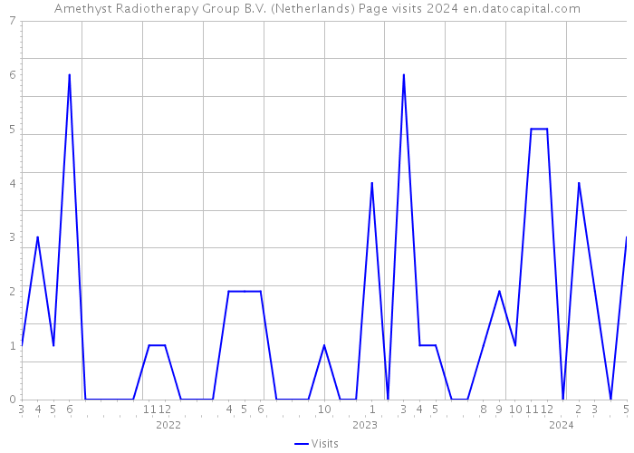 Amethyst Radiotherapy Group B.V. (Netherlands) Page visits 2024 