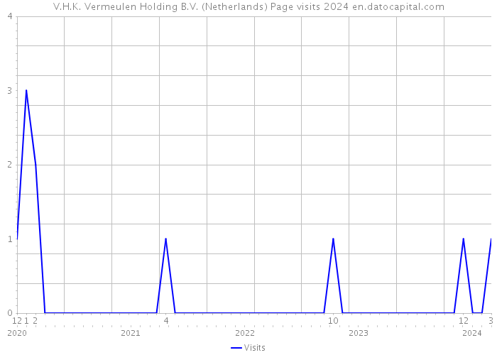 V.H.K. Vermeulen Holding B.V. (Netherlands) Page visits 2024 
