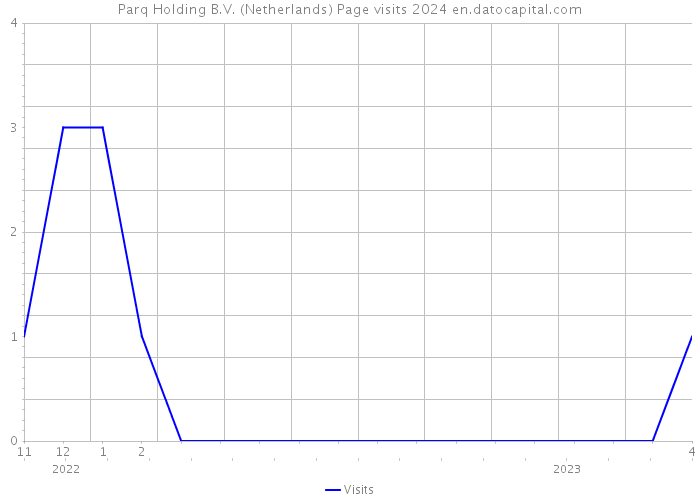 Parq Holding B.V. (Netherlands) Page visits 2024 
