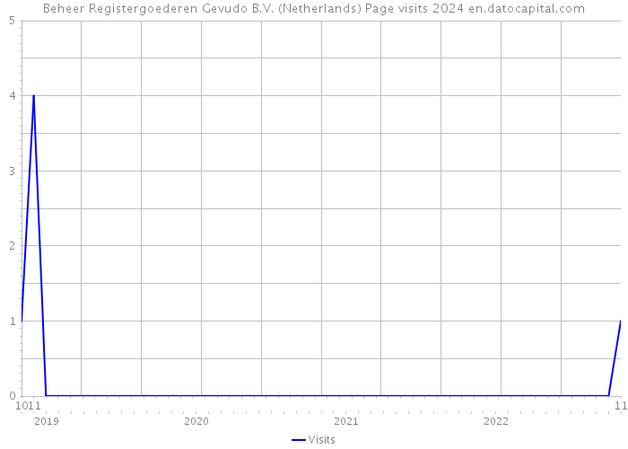 Beheer Registergoederen Gevudo B.V. (Netherlands) Page visits 2024 