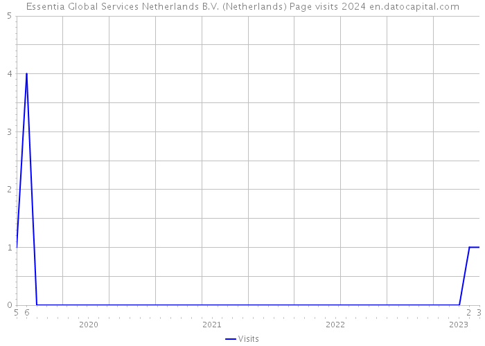 Essentia Global Services Netherlands B.V. (Netherlands) Page visits 2024 