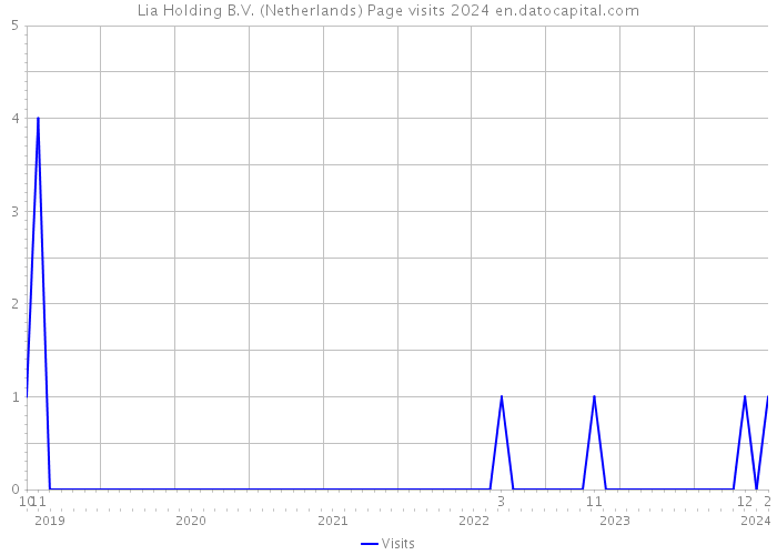 Lia Holding B.V. (Netherlands) Page visits 2024 