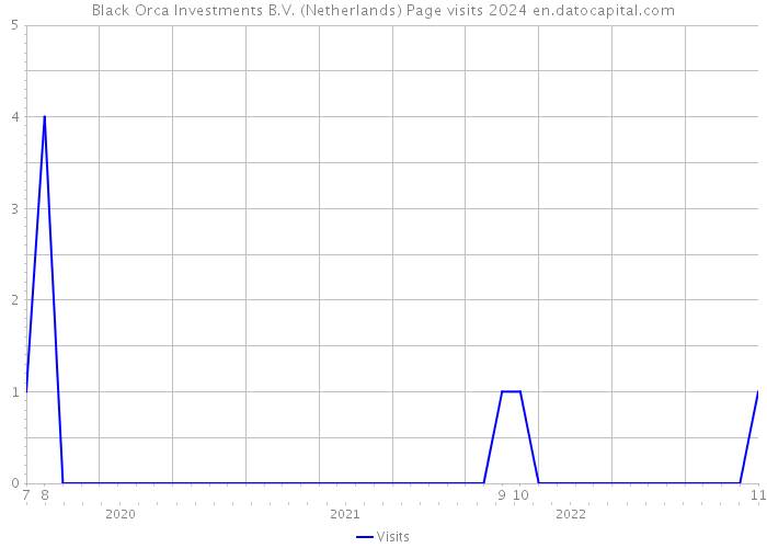 Black Orca Investments B.V. (Netherlands) Page visits 2024 