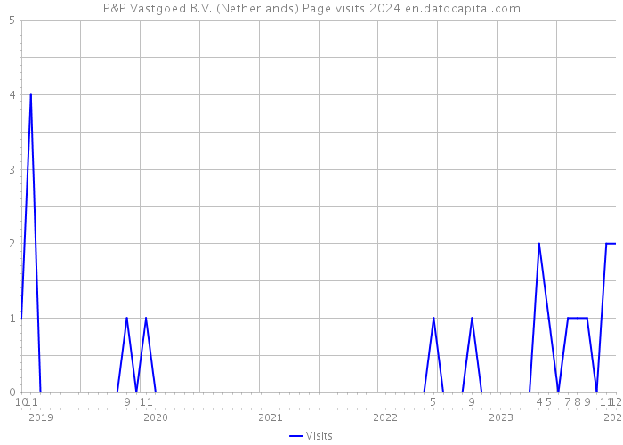 P&P Vastgoed B.V. (Netherlands) Page visits 2024 