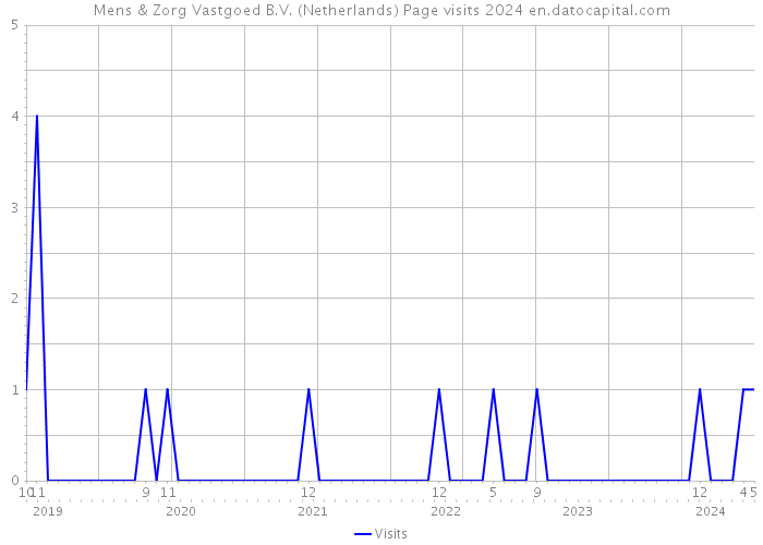 Mens & Zorg Vastgoed B.V. (Netherlands) Page visits 2024 