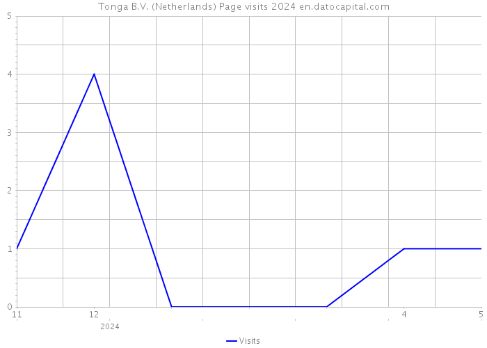 Tonga B.V. (Netherlands) Page visits 2024 