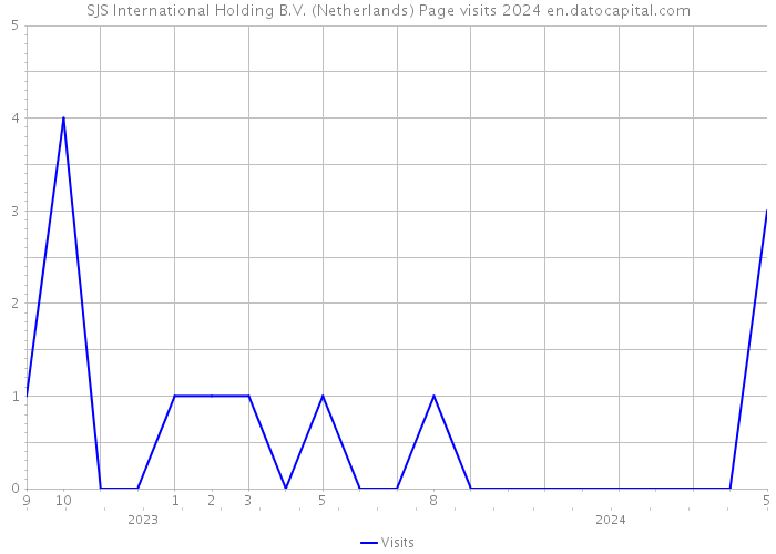 SJS International Holding B.V. (Netherlands) Page visits 2024 