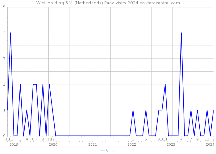 W.M. Holding B.V. (Netherlands) Page visits 2024 
