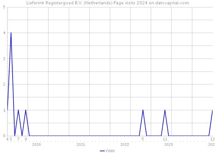Lieferink Registergoed B.V. (Netherlands) Page visits 2024 
