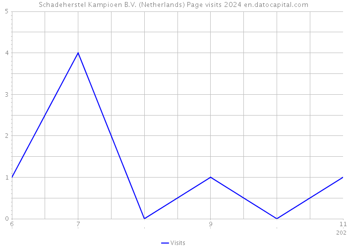 Schadeherstel Kampioen B.V. (Netherlands) Page visits 2024 