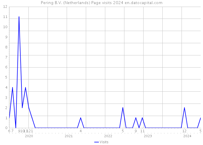 Pering B.V. (Netherlands) Page visits 2024 