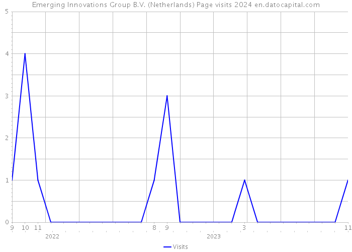 Emerging Innovations Group B.V. (Netherlands) Page visits 2024 