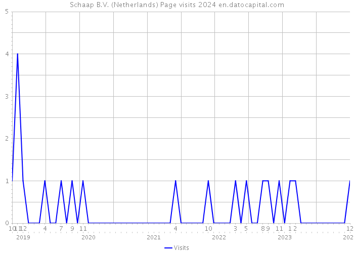 Schaap B.V. (Netherlands) Page visits 2024 