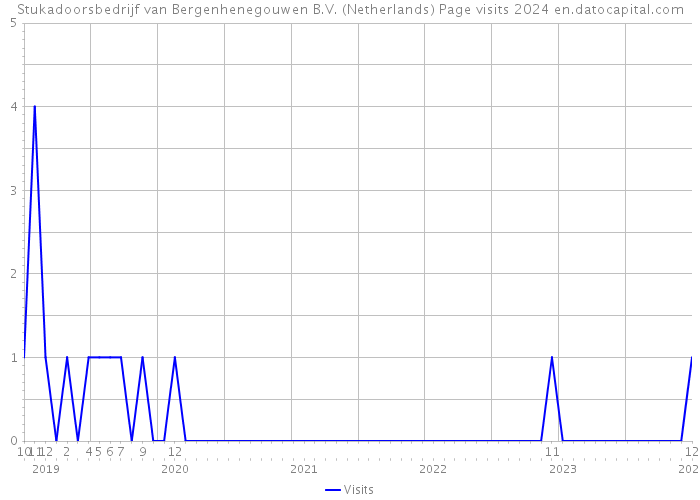 Stukadoorsbedrijf van Bergenhenegouwen B.V. (Netherlands) Page visits 2024 