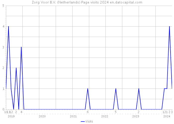Zorg Voor B.V. (Netherlands) Page visits 2024 