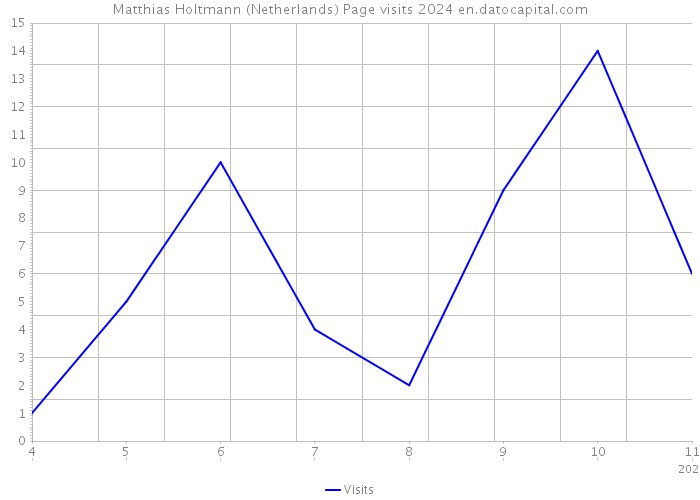 Matthias Holtmann (Netherlands) Page visits 2024 