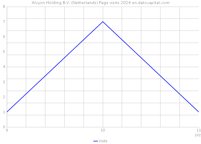 Alcyon Holding B.V. (Netherlands) Page visits 2024 