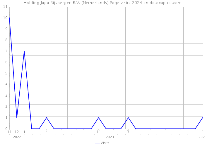 Holding Jaga Rijsbergen B.V. (Netherlands) Page visits 2024 