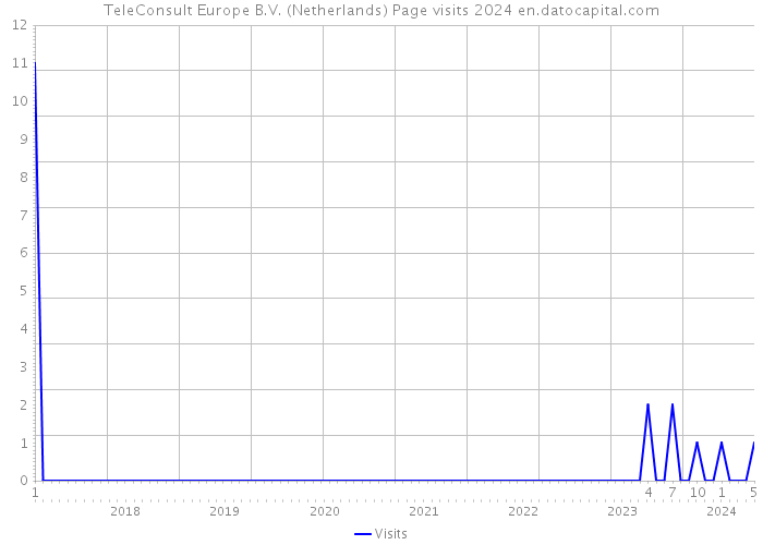 TeleConsult Europe B.V. (Netherlands) Page visits 2024 