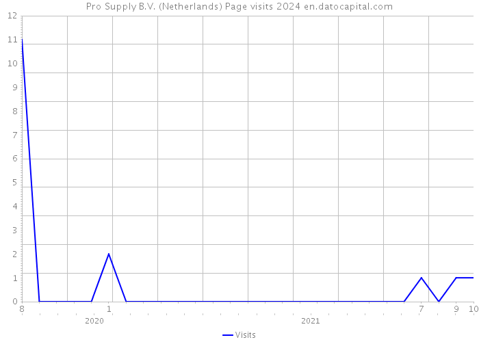 Pro Supply B.V. (Netherlands) Page visits 2024 