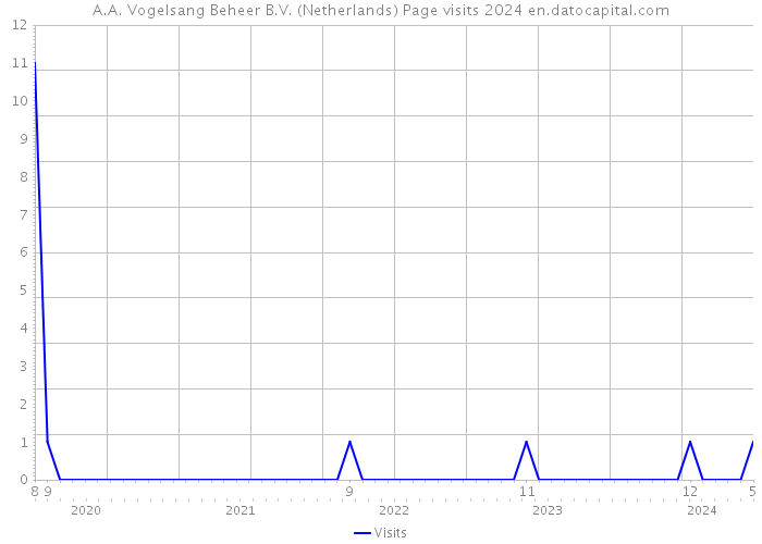 A.A. Vogelsang Beheer B.V. (Netherlands) Page visits 2024 