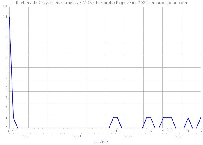 Boelens de Gruyter Investments B.V. (Netherlands) Page visits 2024 