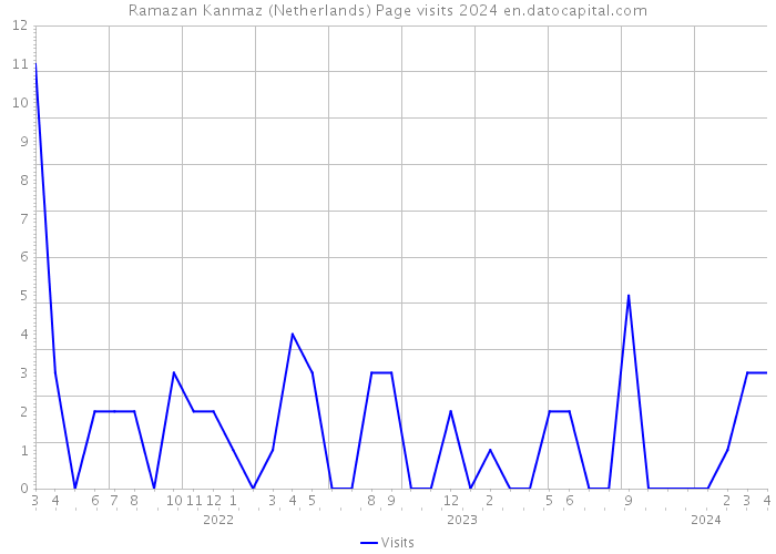 Ramazan Kanmaz (Netherlands) Page visits 2024 