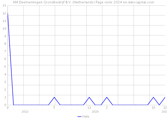 AM Deelnemingen Grondbedrijf B.V. (Netherlands) Page visits 2024 