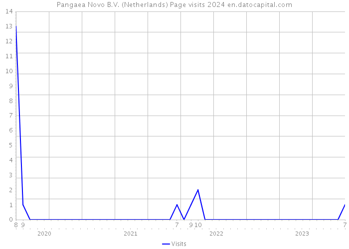 Pangaea Novo B.V. (Netherlands) Page visits 2024 