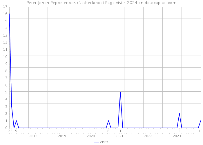 Peter Johan Peppelenbos (Netherlands) Page visits 2024 
