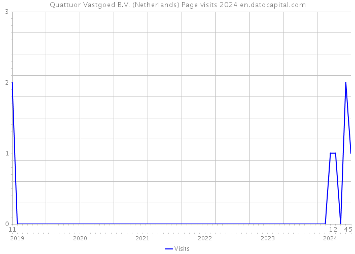 Quattuor Vastgoed B.V. (Netherlands) Page visits 2024 