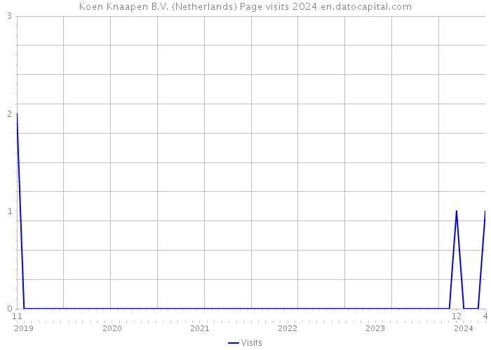 Koen Knaapen B.V. (Netherlands) Page visits 2024 