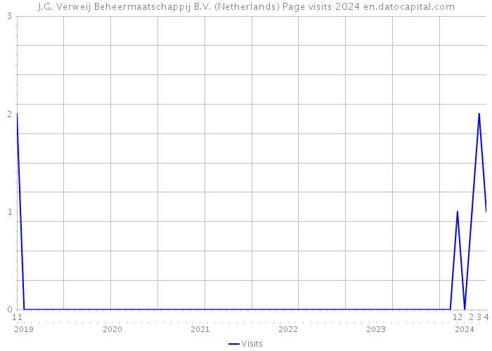 J.G. Verweij Beheermaatschappij B.V. (Netherlands) Page visits 2024 