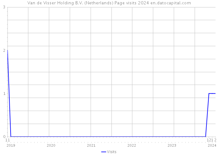 Van de Visser Holding B.V. (Netherlands) Page visits 2024 