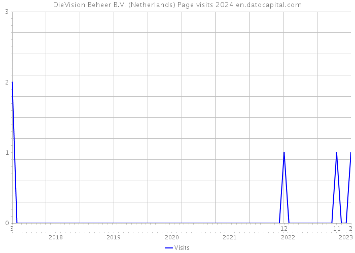 DieVision Beheer B.V. (Netherlands) Page visits 2024 
