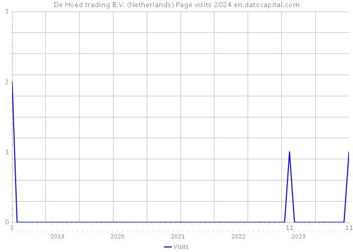 De Hoed trading B.V. (Netherlands) Page visits 2024 