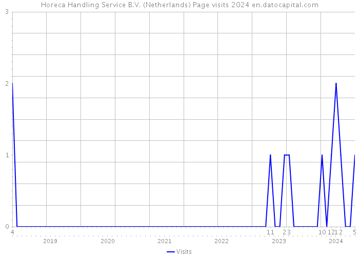 Horeca Handling Service B.V. (Netherlands) Page visits 2024 