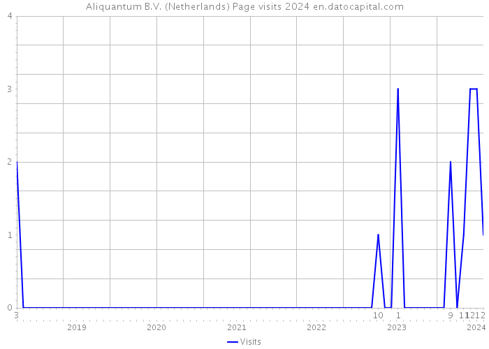Aliquantum B.V. (Netherlands) Page visits 2024 