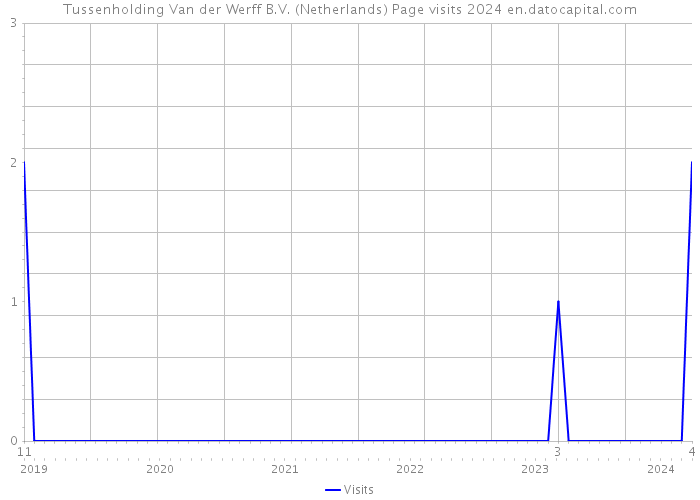 Tussenholding Van der Werff B.V. (Netherlands) Page visits 2024 
