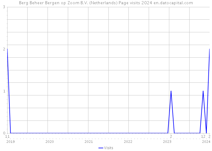 Berg Beheer Bergen op Zoom B.V. (Netherlands) Page visits 2024 