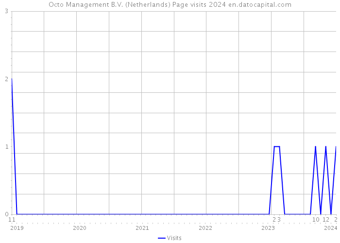 Octo Management B.V. (Netherlands) Page visits 2024 