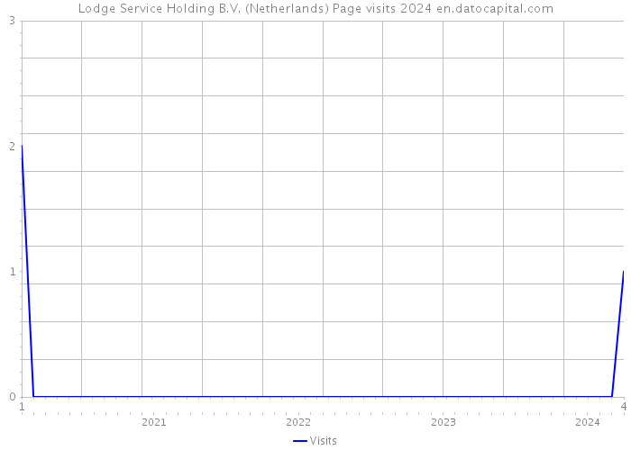 Lodge Service Holding B.V. (Netherlands) Page visits 2024 